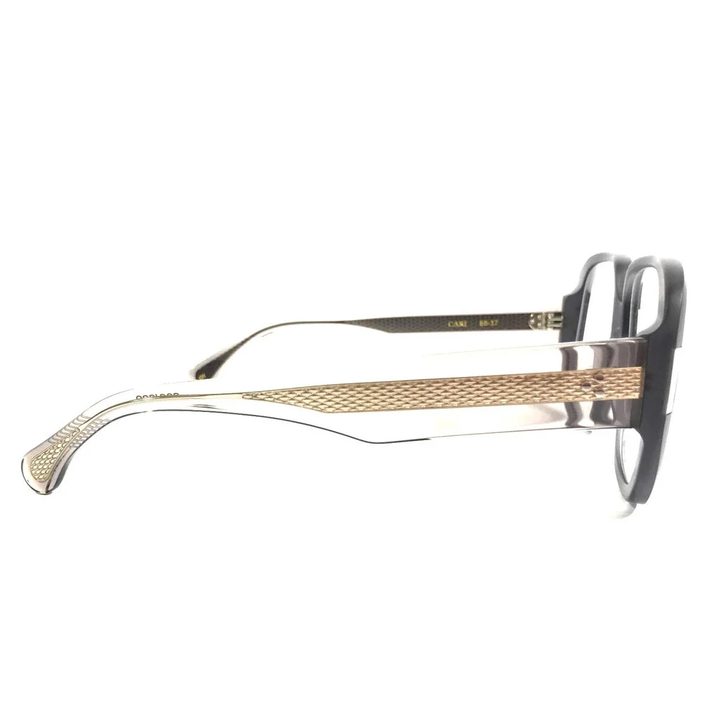 Alfred Kerbs Eyeglasses Frames CARI GY Clear Dark Gray Silver Square 55-17-141
